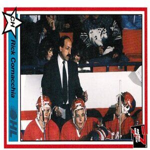 Rick Cornacchia (Oshawa Generals Coach) 1991 7th Inning Sketch Card - Number 349